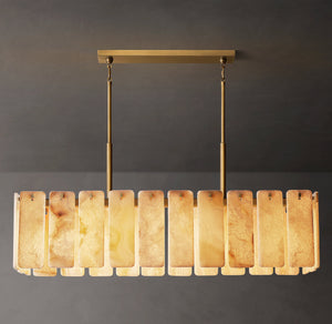 Calamette Onyx Rectangular Chandelier 60" - Zonesus
