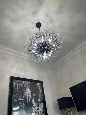 Lily Starburst Crystal Sputnik Chandelier - Zonesus