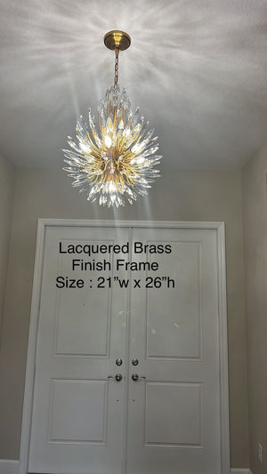 Lily Starburst Crystal Sputnik Chandelier - Zonesus