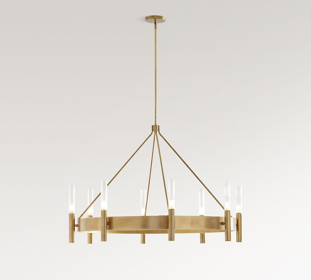 Somerset Metal Round Chandelier (44") - Zonesus