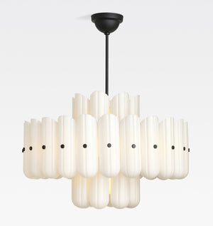 Lorna LED Double Tier Chandelier 25" 35" 46" - Zonesus