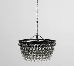 Ordman Crystal Round Chandelier (28") - Zonesus