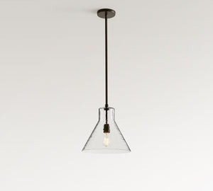 Bridget Recycled Glass Flared Pendant (13"-18") - Zonesus