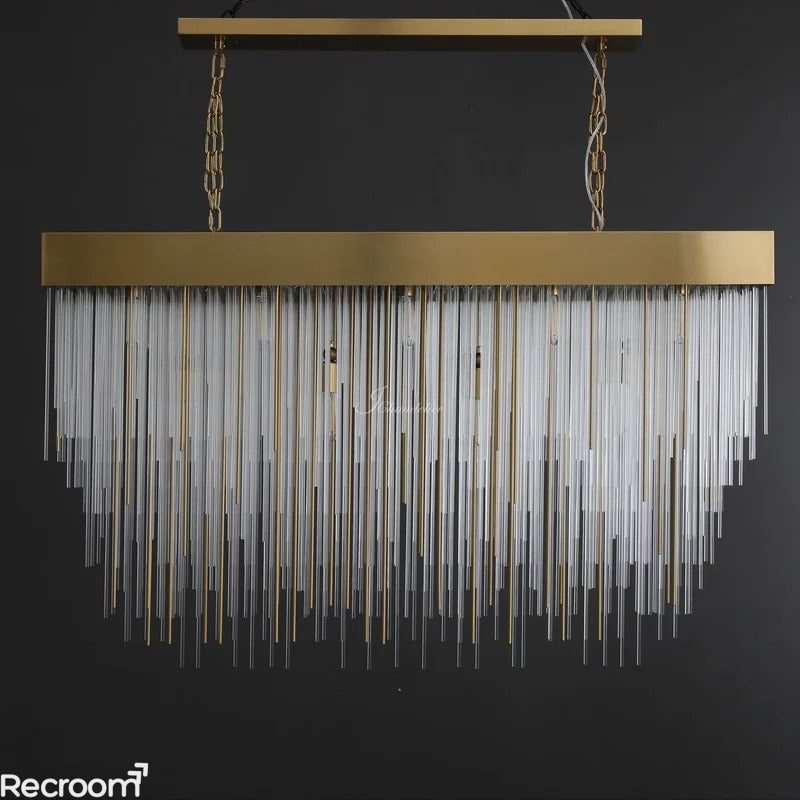 Casa Rectangular Chandelier 54" - Zonesus