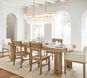 Florence Crystal Linear Chandelier 50" - Zonesus