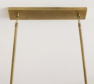 Florence Crystal Linear Chandelier 50" - Zonesus