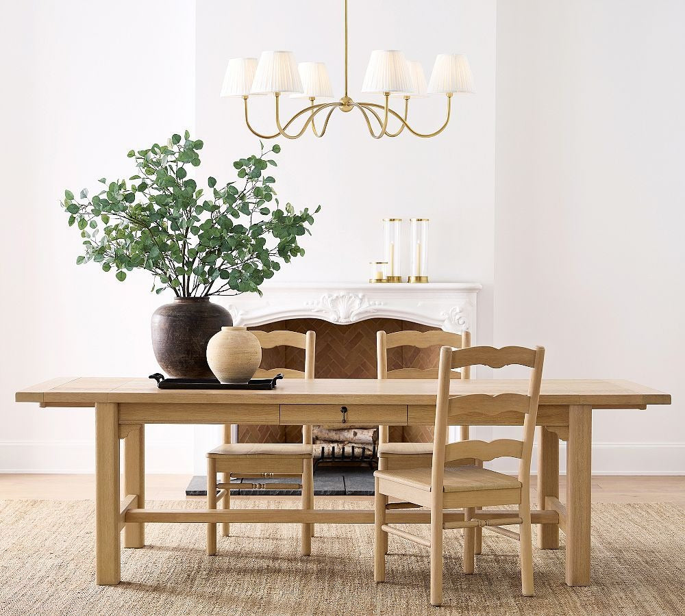 Baylor Round Pleated Shade Chandelier 38" - Zonesus