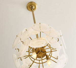 Riviera Glass Disc Pendant 16" - Zonesus