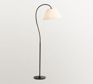 Baylor Pleated Shade Task Floor Lamp 64" - Zonesus