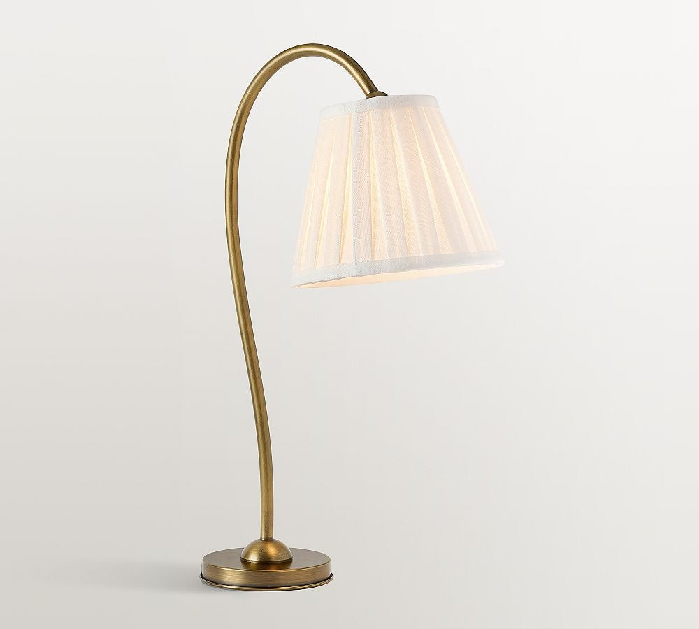 Baylor Pleated Shade Task Table Lamp 20" - Zonesus