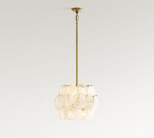Riviera Glass Disc Pendant 16" - Zonesus