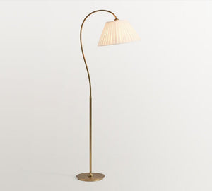 Baylor Pleated Shade Task Floor Lamp 64" - Zonesus