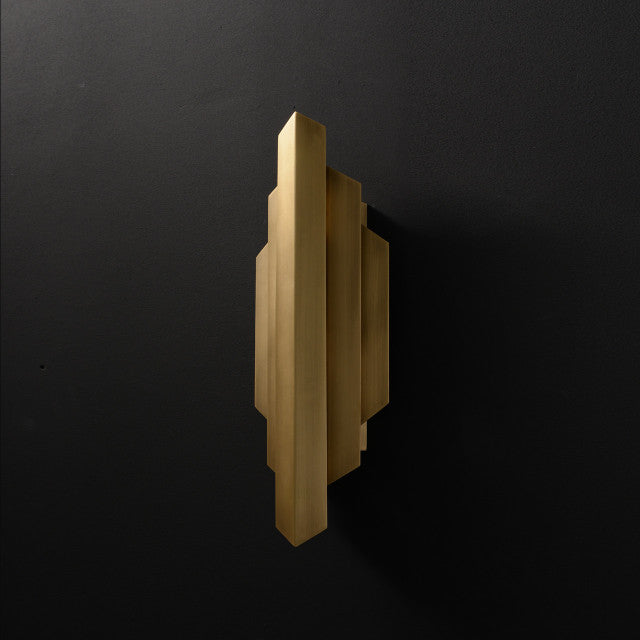 Luker Wall Sconce Brass - Zonesus