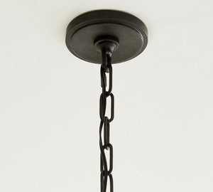 Lucca Iron Round 2-Tier Chandelier (48") - Zonesus