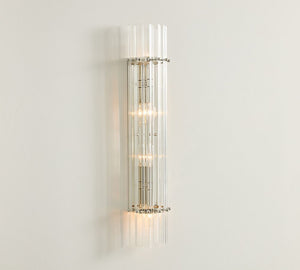 Mallory Crystal Double Sconce (27") - Zonesus