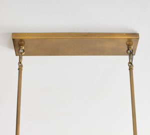 Mallory Crystal Linear Chandelier 54.4" - Zonesus