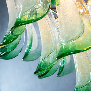 Murano Mid Century Petal Chandelier - Zonesus