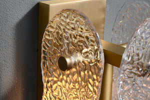 Ice Sculpture Glass Wall Sconce - Zonesus