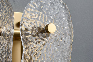 Ice Sculpture Glass Wall Sconce - Zonesus