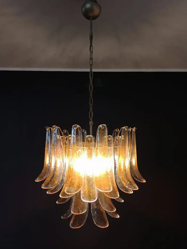 Murano Chandelier – 36 petals – Amber - Zonesus