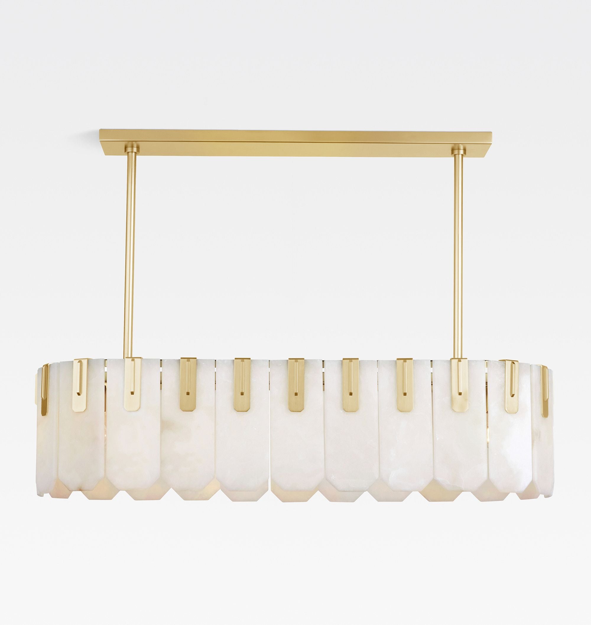 Nadia Alabaster Linear Chandelier 42" Width