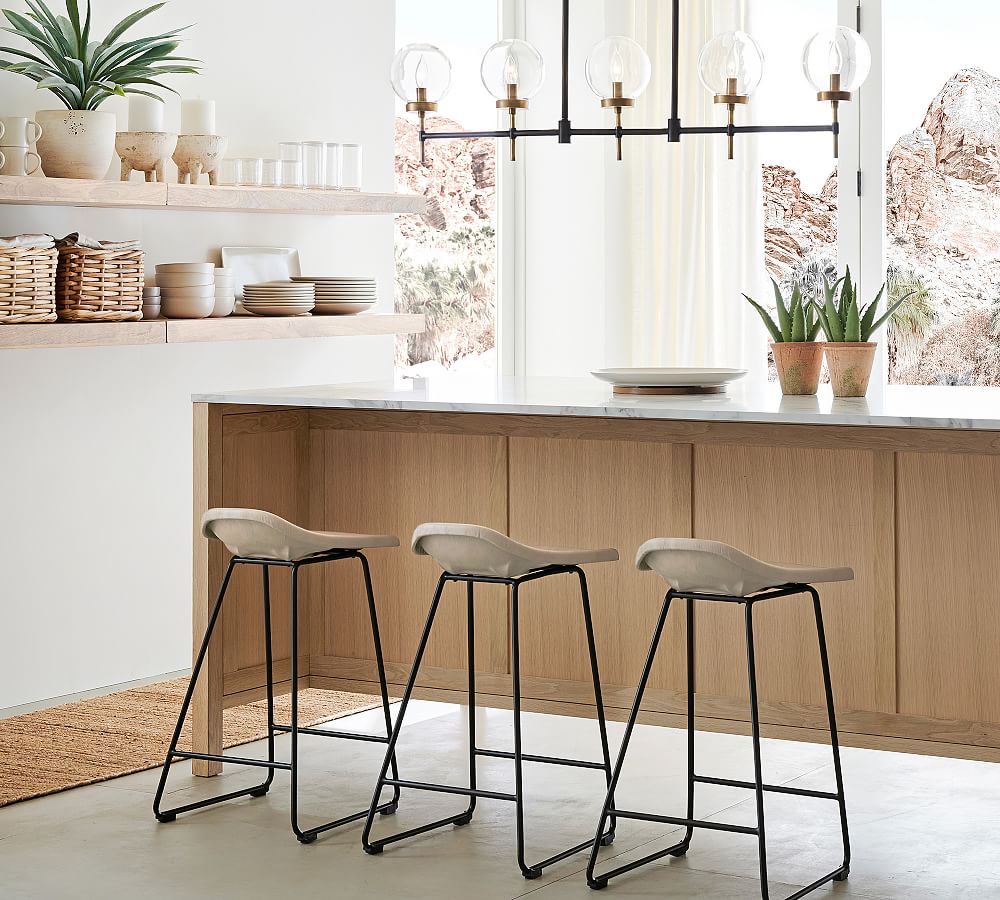 Camryn Glass Globe Linear Chandelier (49"-72") - Zonesus