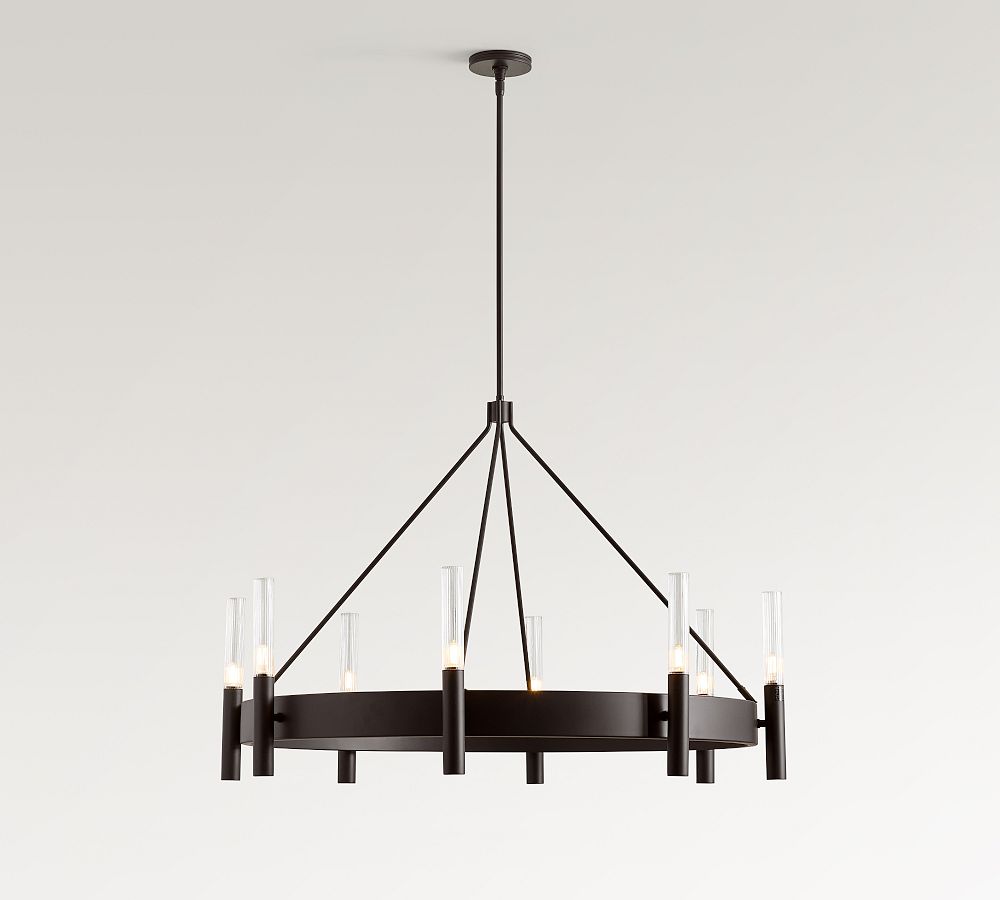 Somerset Metal Round Chandelier (44") - Zonesus
