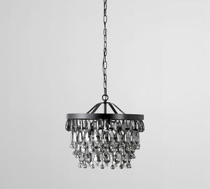 Ordman Crystal Round Chandelier (28") - Zonesus