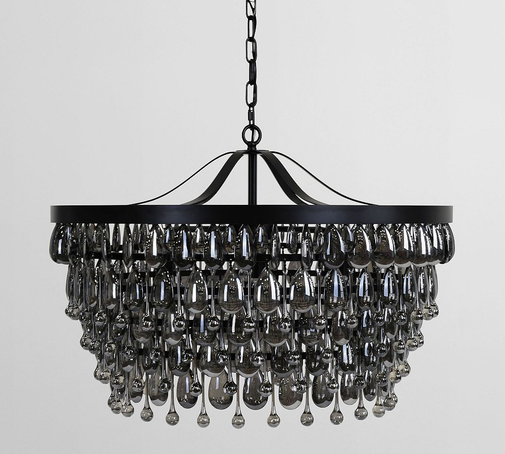 Ordman Crystal Round Chandelier (28") - Zonesus