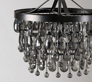 Ordman Crystal Round Chandelier (28") - Zonesus