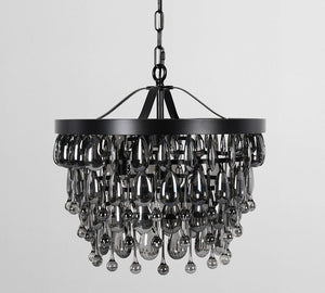 Ordman Crystal Round Chandelier (28") - Zonesus