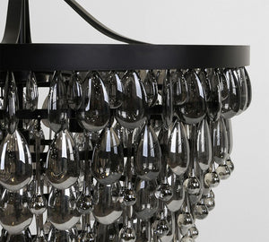Ordman Crystal Round Chandelier (28") - Zonesus