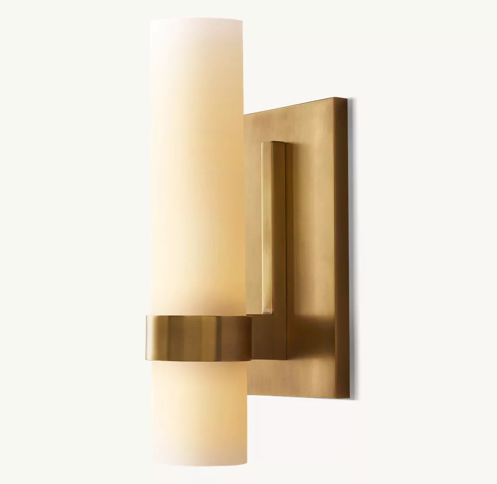 Ravelle Milk Glass Sconce - Zonesus