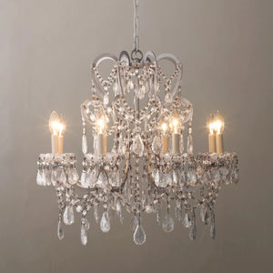 Manor Court Crystal 8-Arm Chandelier - Zonesus