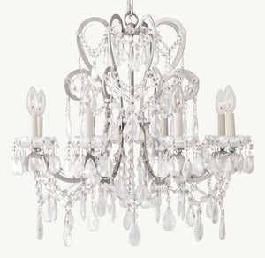 Manor Court Crystal 8-Arm Chandelier - Zonesus