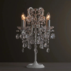 Manor Court Crystal Table Lamp - Zonesus