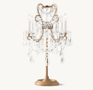 Manor Court Crystal Table Lamp - Zonesus