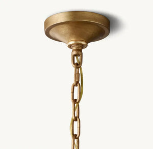 19TH C. ENGLISH OPENWORK ROUND CHANDELIER 60" - Zonesus