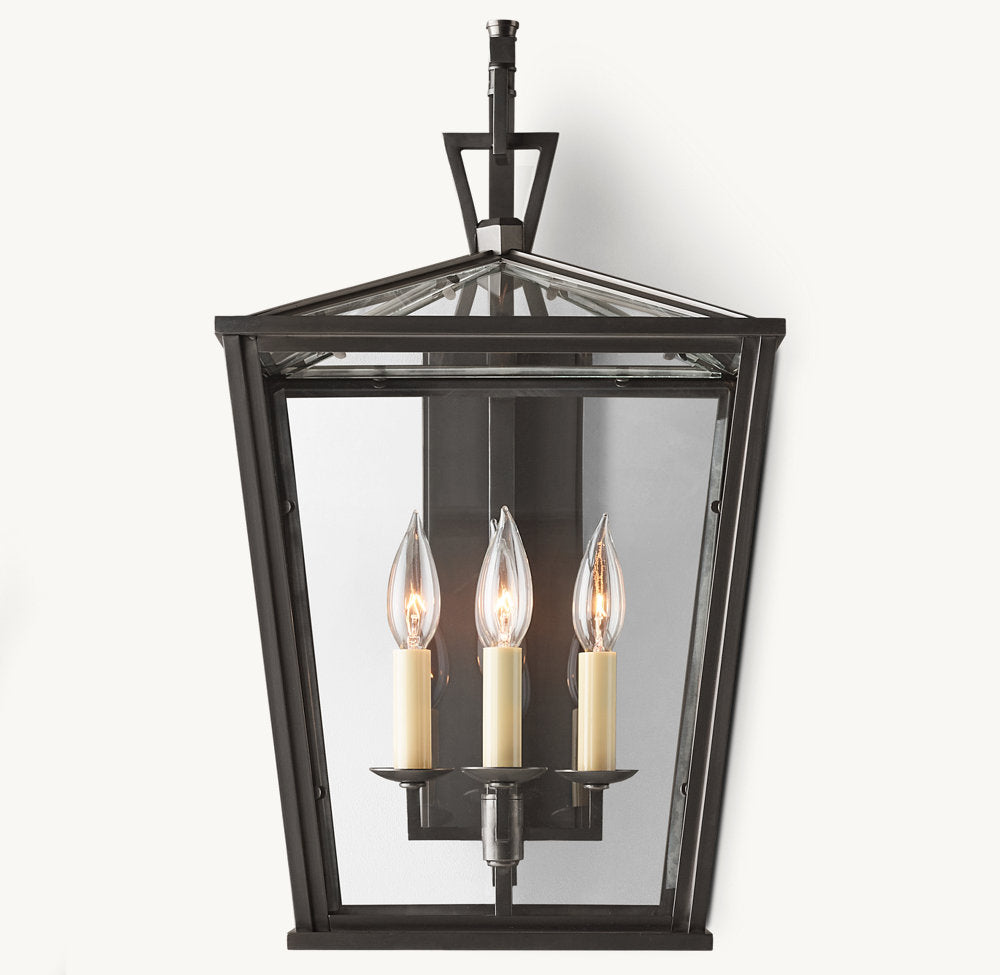 19TH C. ENGLISH OPENWORK OUTDOOR SCONCE 22" - Zonesus