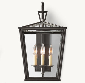 19TH C. ENGLISH OPENWORK OUTDOOR SCONCE 22" - Zonesus