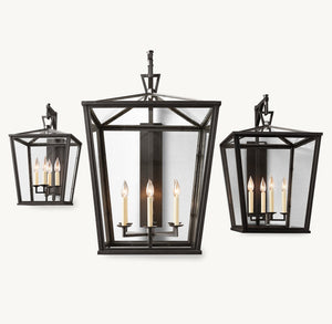 19TH C. ENGLISH OPENWORK OUTDOOR SCONCE 22" - Zonesus