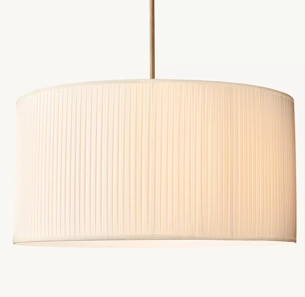Reed Pleated Drum Pendant - Zonesus