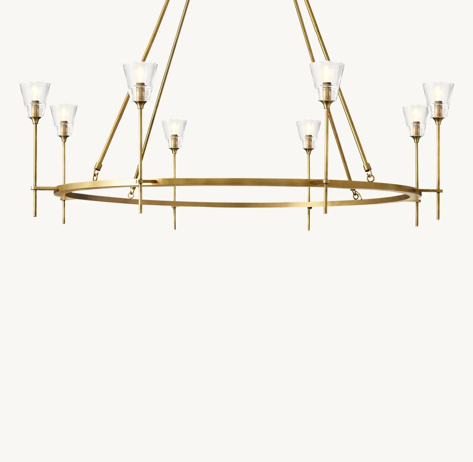 Torche De Verre Round Chandelier 58" - Zonesus