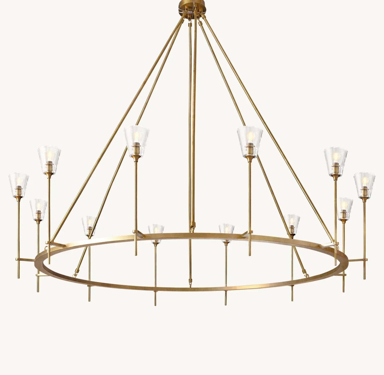 Torche De Verre Round Chandelier 70" - Zonesus