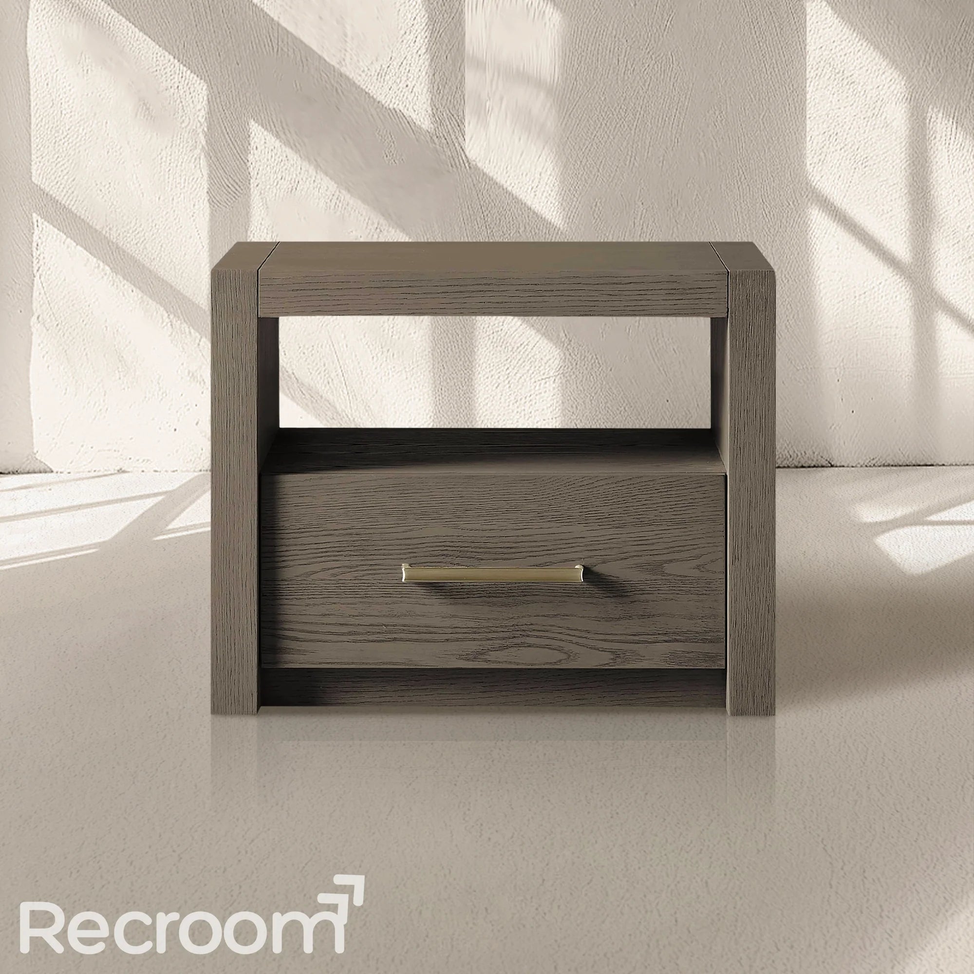 Bood Open Nightstand in Salvaged Grey - Zonesus