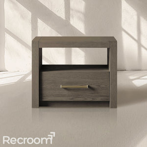 Bood Open Nightstand in Salvaged Grey - Zonesus