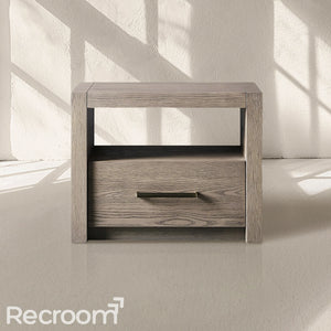 Bood Open Nightstand in Salvaged Grey - Zonesus