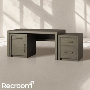 Bood Modular Desk in Salvaged Grey - Zonesus