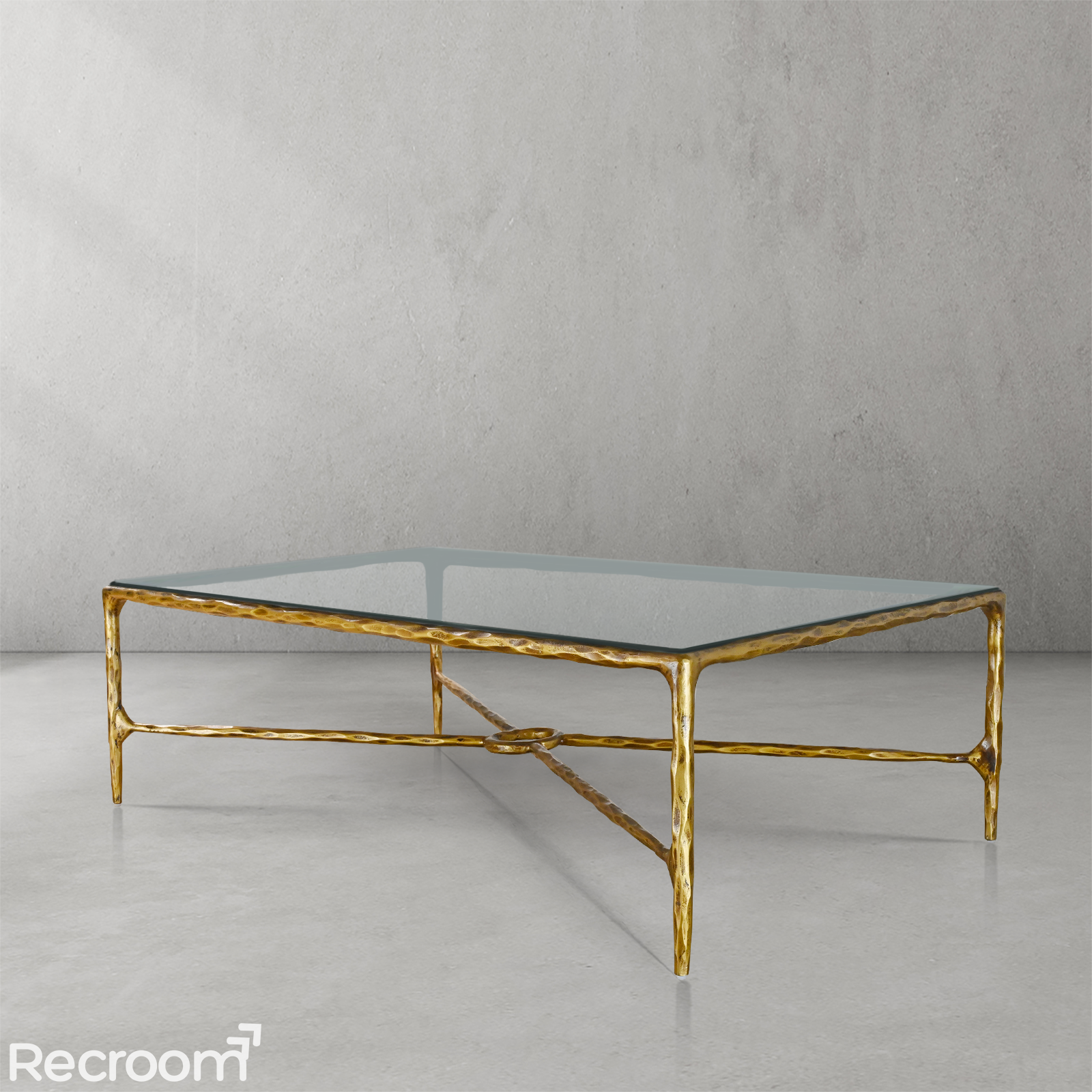 Thaddeo Rectangle Glass Coffee Table - Zonesus