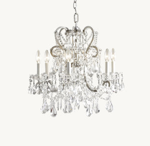 Manor Court Crystal 6-Arm Chandelier - Zonesus